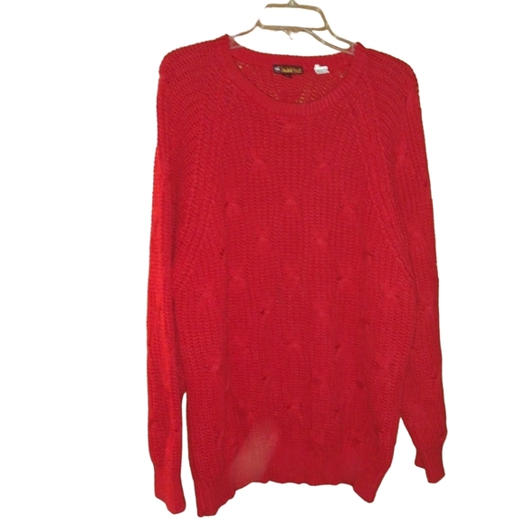 Saddlebred Cable Knit Sweater Size XL EUC - Picture 1 of 3